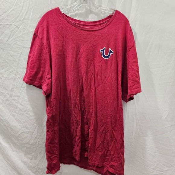 Y2K red true religion plus size tshirt - Picture 2 of 3